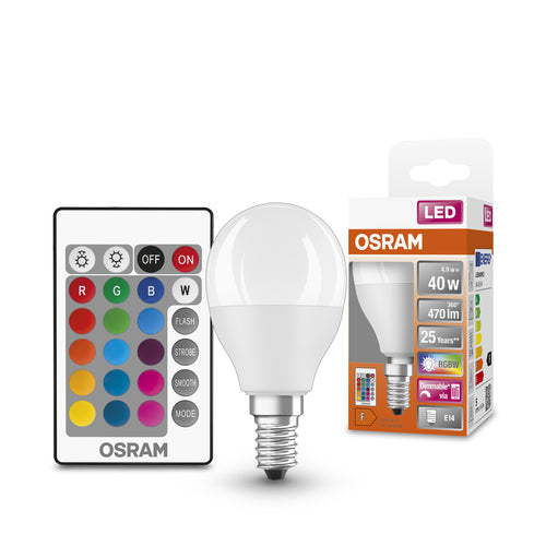 OSRAM LED Retrofit RGBW mehrfarbig LED Lampe mit Fernbedienung (ex 40W