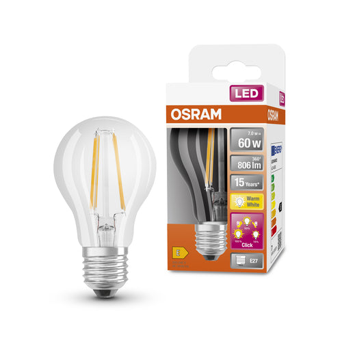 OSRAM LED 3-Stufen dimmbar Classic A LED Lampe (ex 60W) 7W / 2700K War