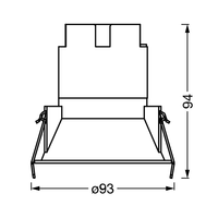 LEDVANCE SPOT TWIST Ø 93mm Downlight, weiß, 10W, 800lm, 840 WT-Einbaustrahler & Spots-LEDVANCE Shop LEDVANCE SPOT TWIST Ø 93mm Downlight, weiß, 10W, 800lm, 840 WT-Einbaustrahler & Spots-LEDVANCE Shop