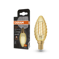OSRAM VINTAGE 1906® LED Lampe LED CLASSIC B 2.5W 824 Gold E14 BW-Form, 220 lm, 2400 K, Warm Comfort Light-LEDVANCE Shop OSRAM VINTAGE 1906® LED Lampe LED CLASSIC B 2.5W 824 Gold E14 BW-Form, 220 lm, 2400 K, Warm Comfort Light-LEDVANCE Shop