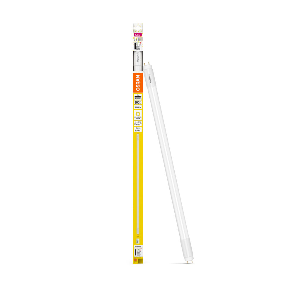 OSRAM LED Röhre TUBE T8 UNIVERSAL 60cm 8W 830, 800 lm, 3000 K, Warmwei