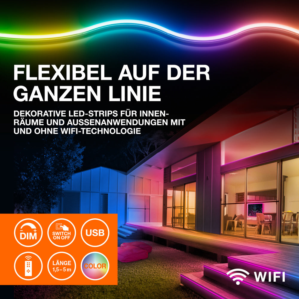 LEDVANCE FLEX AUDIO 3M LED-Streifen VR RC, weiß, 10W, 120lm LEDVANCE FLEX AUDIO 3M LED-Streifen VR RC, weiß, 10W, 120lm