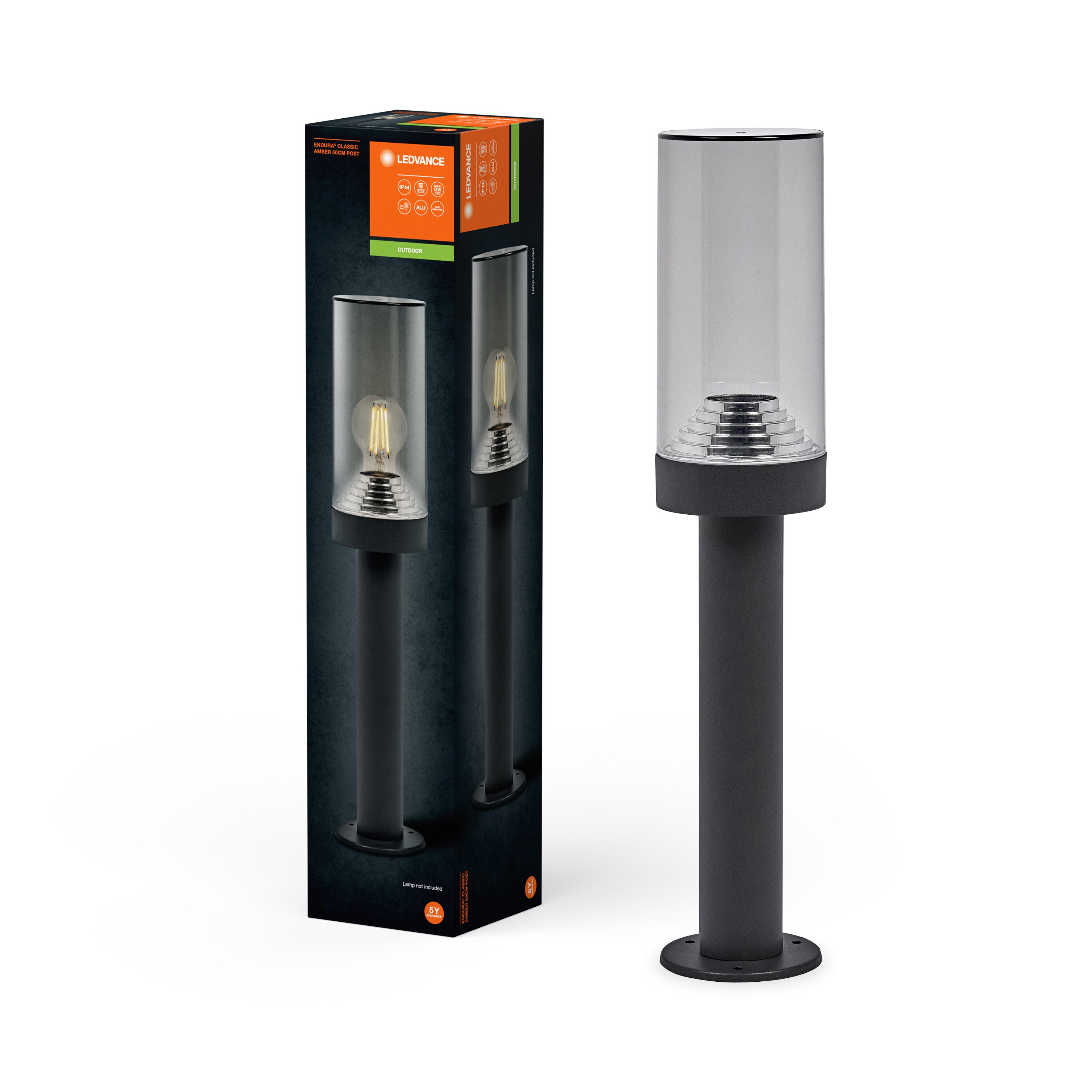 OSRAM ENDURA CLASSIC EBRO Pollerleuchte, dunkelgrau, 49 cm