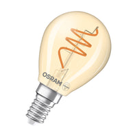 OSRAM Vintage 1906 Classic LED-Lampe Gold, 4.9W, 470lm, E14 , Comfort warm white-LEDVANCE Shop OSRAM Vintage 1906 Classic LED-Lampe Gold, 4.9W, 470lm, E14 , Comfort warm white-LEDVANCE Shop