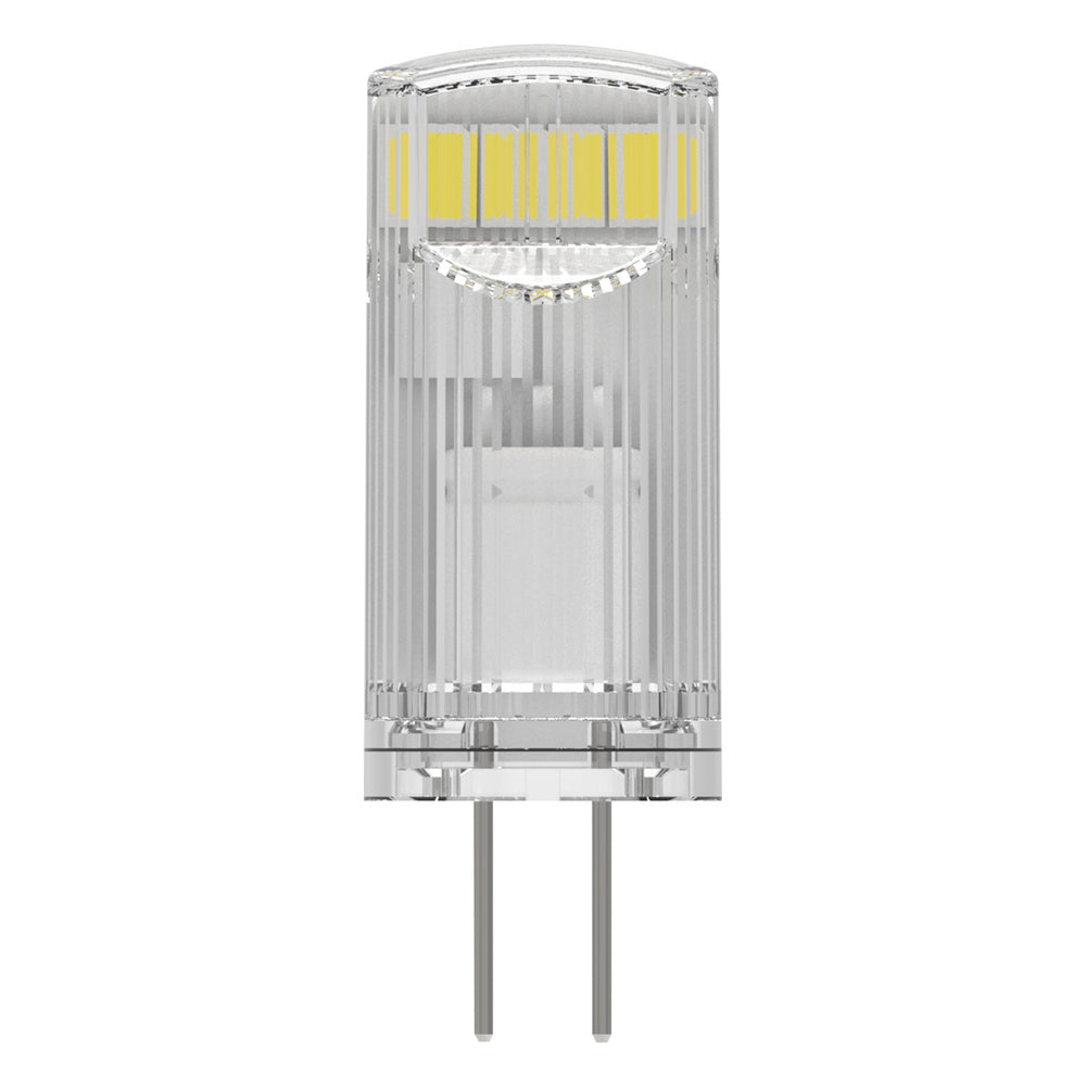 OSRAM LED Stiftsockellampe PIN 12 V 1.5W 827 Clear G4 2er Pack, 200 lm, 2700 K, Warmweiß, 2er Pack-LEDVANCE Shop OSRAM LED Stiftsockellampe PIN 12 V 1.5W 827 Clear G4 2er Pack, 200 lm, 2700 K, Warmweiß, 2er Pack-LEDVANCE Shop