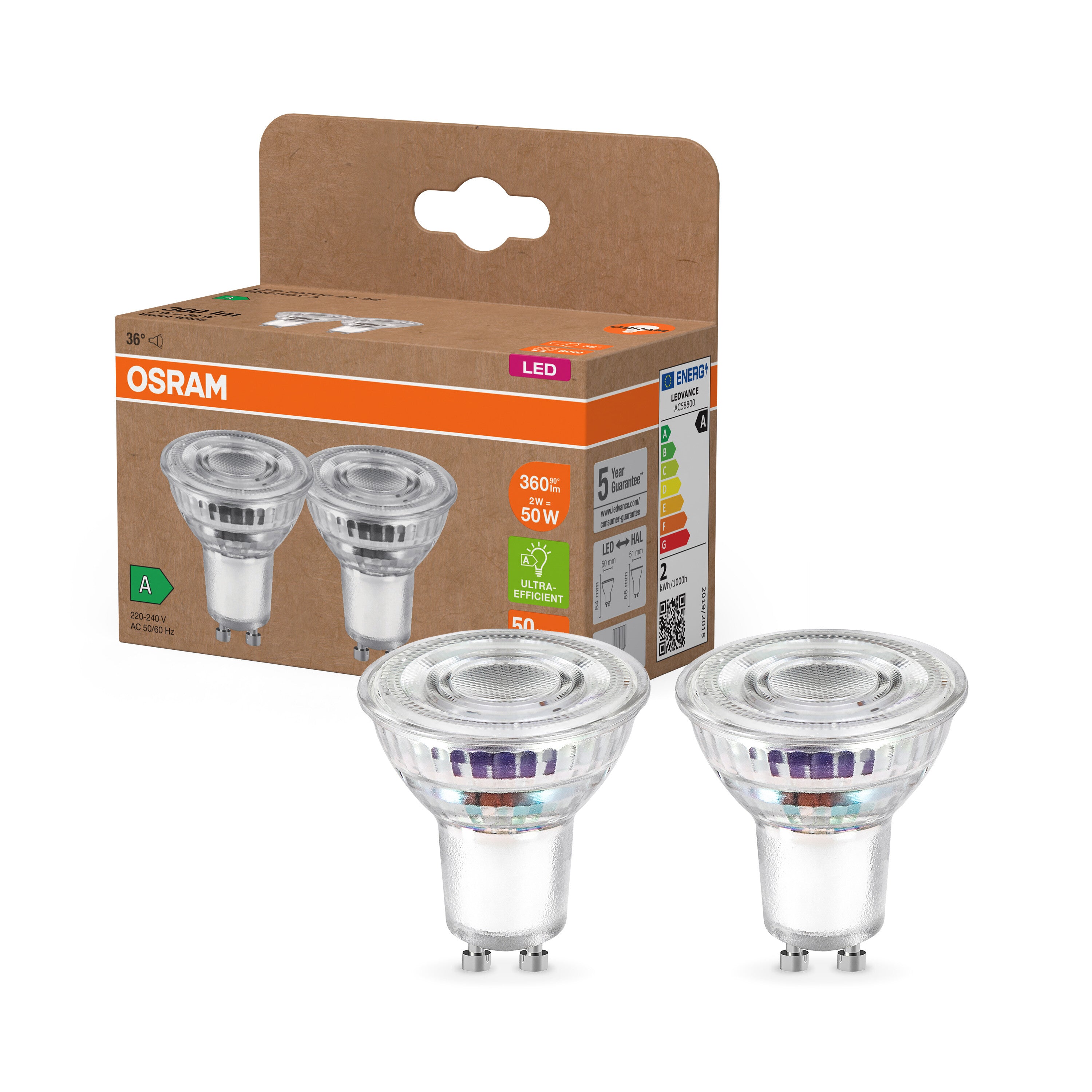 Osram LED Lampe Ersetzt 50W Gu10 Reflektor - Par16 In Transparent 4,7W 350lm 2700K Dimmbar 1er Pack Transparent Ab 4,85 € | Preisvergleich Bei