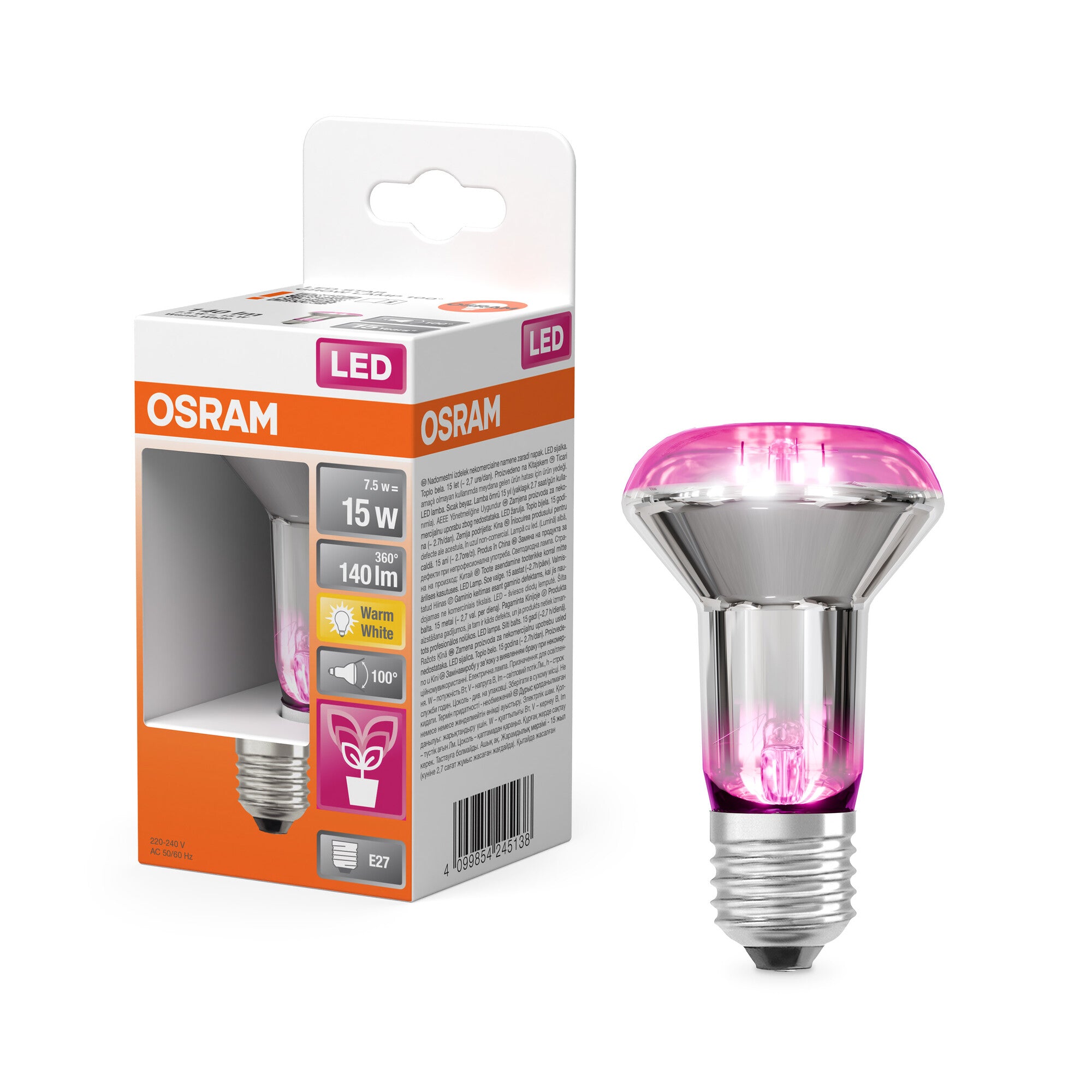 OSRAM LED STAR GROW SPOT LAMP in R63-Form, LED-Lampe, Bleifreies Glas