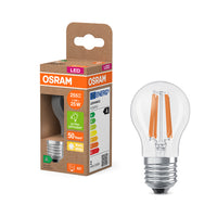 OSRAM LED-Miniball-Lampe mit Filament EEK A, 1.2W, 2700K , Warmweiß , E27-LEDVANCE Shop OSRAM LED-Miniball-Lampe mit Filament EEK A, 1.2W, 2700K , Warmweiß , E27-LEDVANCE Shop