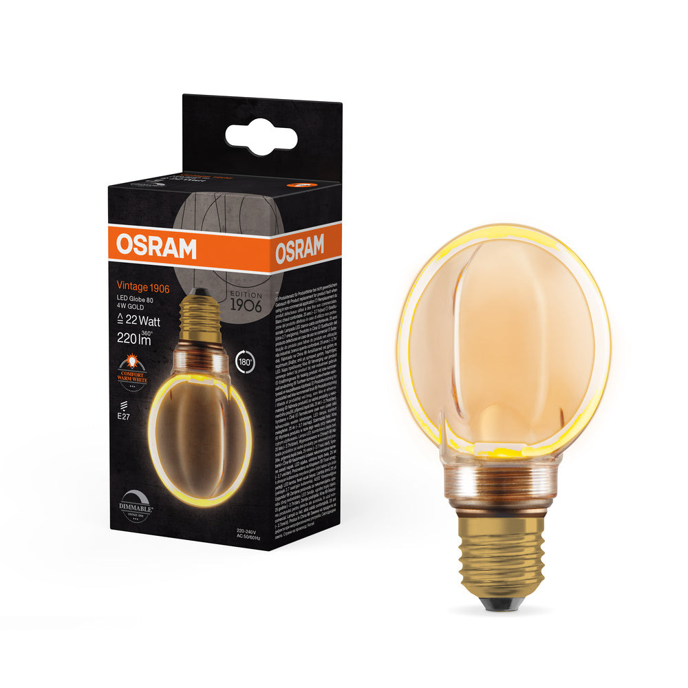 OSRAM VINTAGE 1906® LED Lampe LED CLASSIC GLOBE80 O