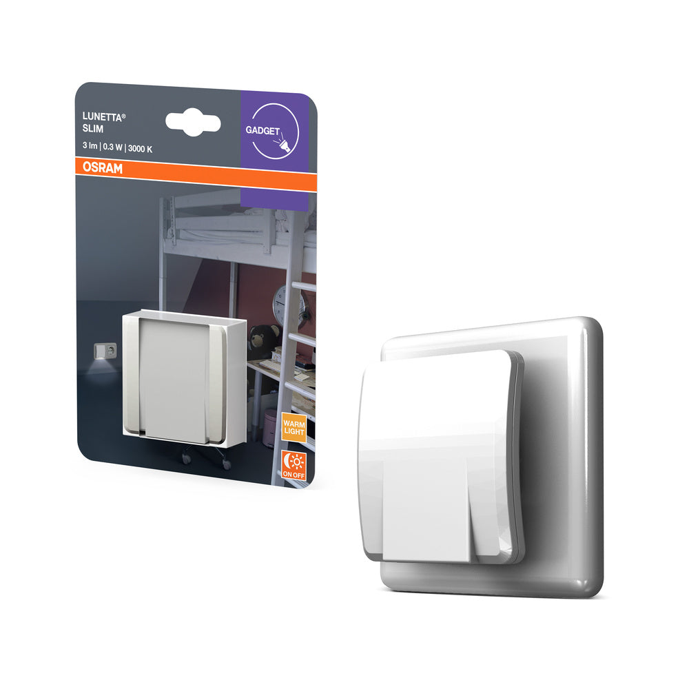OSRAM LUNETTA® Slim Nachtlicht mit Sensor LED für Steckdose 0,30W / 30