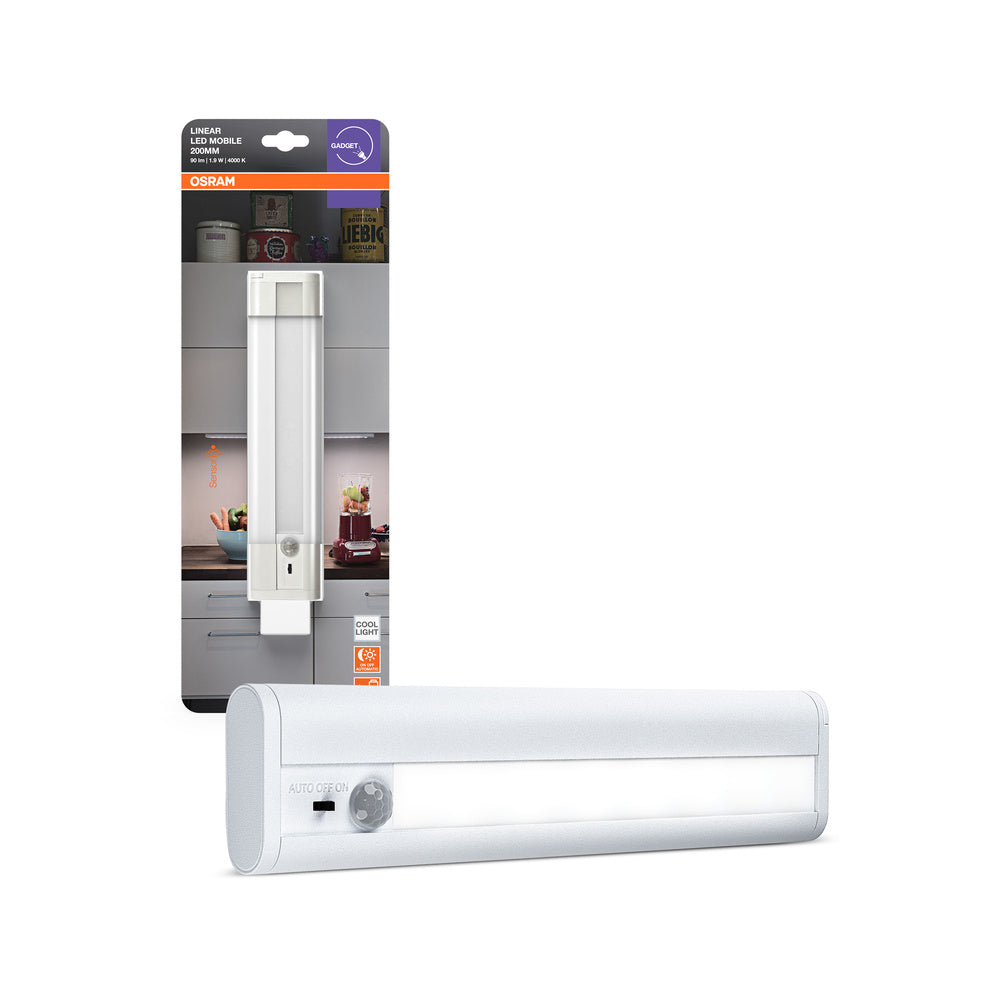 OSRAM Linear LED Mobile Batterie Unterbauleuchte 21,4cm mit Sensor 1,9