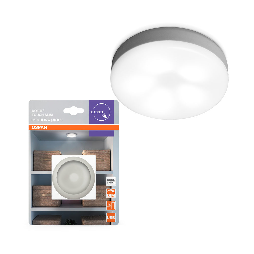 OSRAM Batteriebetriebene Leuchte LED für Wand/Schrankunterseiten, DOT