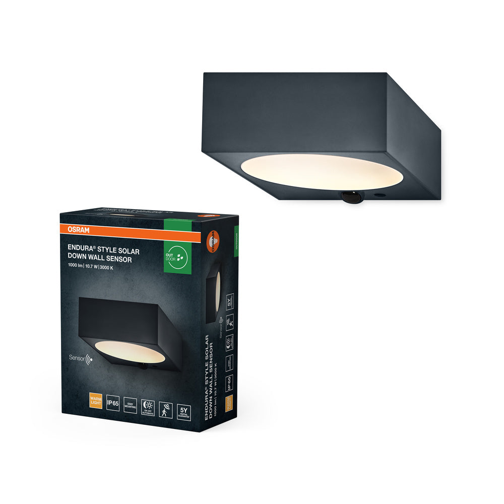 OSRAM LED Solar Buitenlamp Endura Outdoor Zwart Met Schijnwerper En Zonnepaneel 5 M Lange Kabel Afstandsbediening Pir Bewegingsmelder 10 W 1400 Lm 840 4000 K Lichtkleur Eek A 2168387421