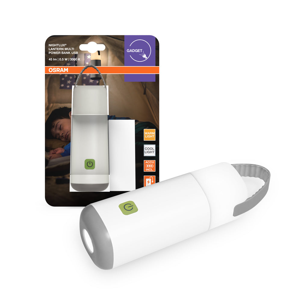 OSRAM NIGHTLUX LANTERN POWERBANK batteriebetrieben LED Leuchte 0,50W