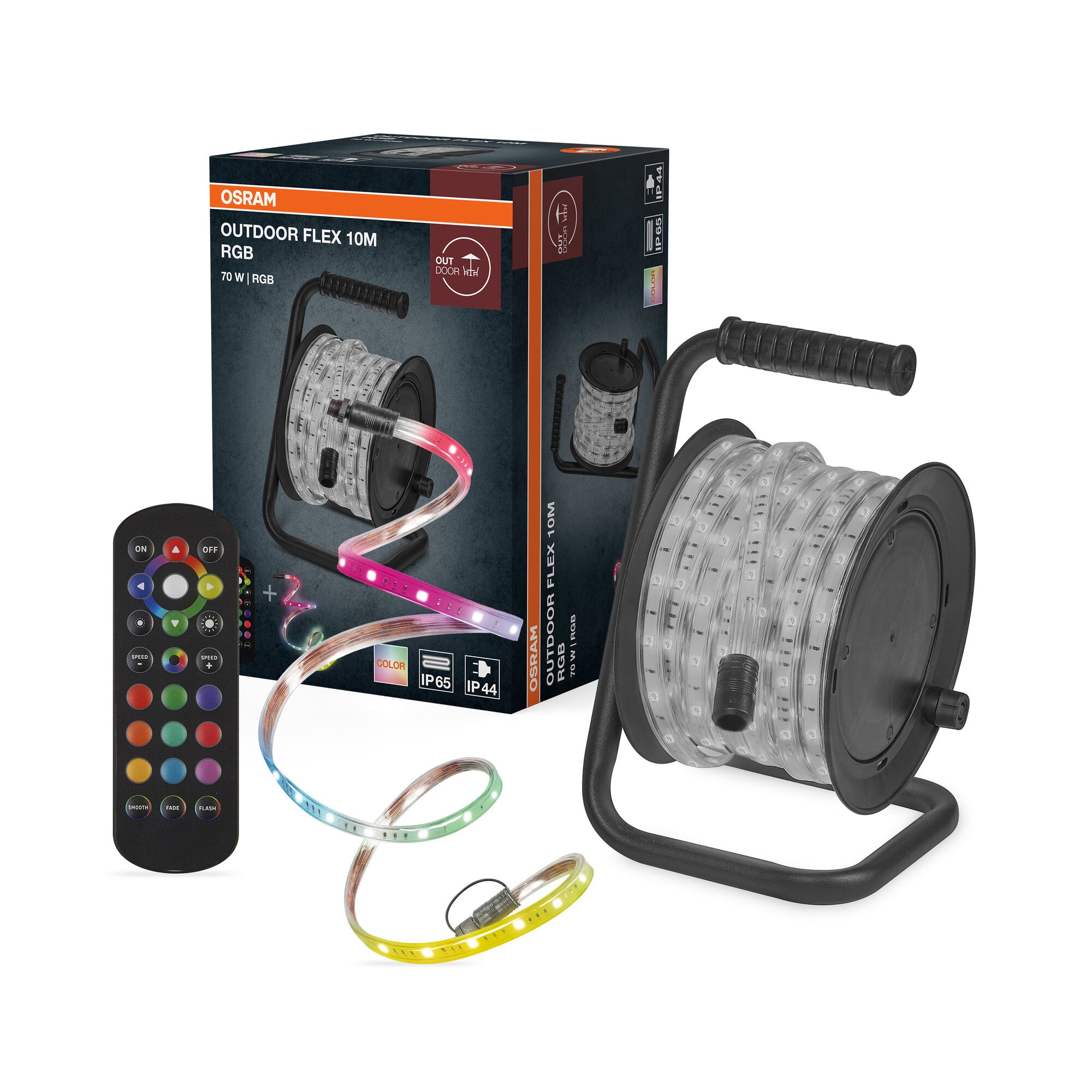 OSRAM Outdoor Flex RGB LED Streifen 10M IP65, inkl. Fernbedienung, bis