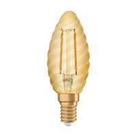OSRAM VINTAGE 1906® LED Lampe LED CLASSIC B 2.5W 824 Gold E14 BW-Form, 220 lm, 2400 K, Warm Comfort Light-LEDVANCE Shop OSRAM VINTAGE 1906® LED Lampe LED CLASSIC B 2.5W 824 Gold E14 BW-Form, 220 lm, 2400 K, Warm Comfort Light-LEDVANCE Shop