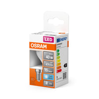 OSRAM LED Lampe LED STAR CLASSIC P 4.9W 840 Frosted E14, 470 lm, 4000 K, Kaltweiß-LEDVANCE Shop OSRAM LED Lampe LED STAR CLASSIC P 4.9W 840 Frosted E14, 470 lm, 4000 K, Kaltweiß-LEDVANCE Shop