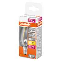 OSRAM LED Lampe LED Retrofit CLASSIC B DIM 2.8W 827 Clear E14, 250 lm, 2700 K, Warmweiß-LEDVANCE Shop OSRAM LED Lampe LED Retrofit CLASSIC B DIM 2.8W 827 Clear E14, 250 lm, 2700 K, Warmweiß-LEDVANCE Shop
