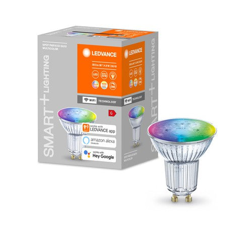 LEDVANCE Smart+ lampe à réflecteur avec technologie ZigBee, 4,9W, PAR16,  couleur de lumière RGBW réglable, culot GU10, 1 pack - Cdiscount Bricolage