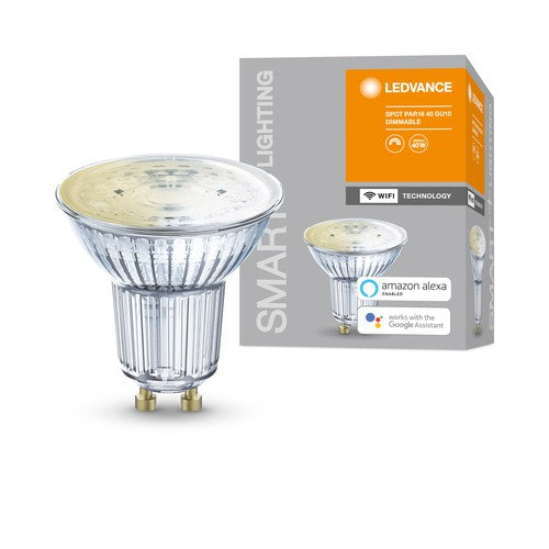 LEDVANCE Rampe LED 2 spots GU10 230V 2x2,6W 460lm 2700K argent - 540545