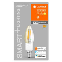 LEDVANCE Wifi SMART+ Lampe Kerzenform dimmbar 4W / 2700K Warmweiß E14-Leuchtmittel-LEDVANCE Shop LEDVANCE Wifi SMART+ Lampe Kerzenform dimmbar 4W / 2700K Warmweiß E14-Leuchtmittel-LEDVANCE Shop