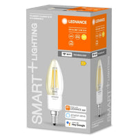 LEDVANCE Wifi SMART+ Lampe Kerzenform dimmbar 4W / 2700K Warmweiß E14-Leuchtmittel-LEDVANCE Shop LEDVANCE Wifi SMART+ Lampe Kerzenform dimmbar 4W / 2700K Warmweiß E14-Leuchtmittel-LEDVANCE Shop