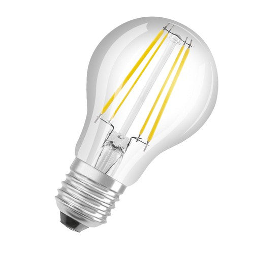 OSRAM LED Lampe Energieeffizienzklasse A Filament Classic Klar, 4W/3000K, E27 , Warmweiß-Leuchtmittel-LEDVANCE Shop OSRAM LED Lampe Energieeffizienzklasse A Filament Classic Klar, 4W/3000K, E27 , Warmweiß-Leuchtmittel-LEDVANCE Shop