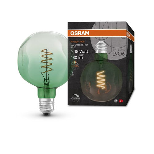 OSRAM Vintage 1906 LED-Lampe, Grüne Tönung, 4,5W, 180lm , Warmweiß , E