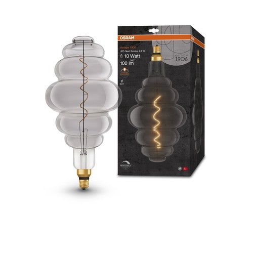 OSRAM Vintage 1906® Lampadina LED Grande Decorativa Con Filamento - Stile Magnetico LED-Lampe Fumo, Dimmerabile, 12W, E27, ELIPSE, Comfort Bianco Caldo - Foto 9