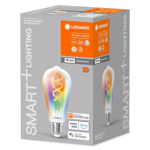 LEDVANCE SMART+ WIFI LED-Lampe, Weißglas, 4,8W, 470lm, E27-Leuchtmittel-LEDVANCE Shop LEDVANCE SMART+ WIFI LED-Lampe, Weißglas, 4,8W, 470lm, E27-Leuchtmittel-LEDVANCE Shop
