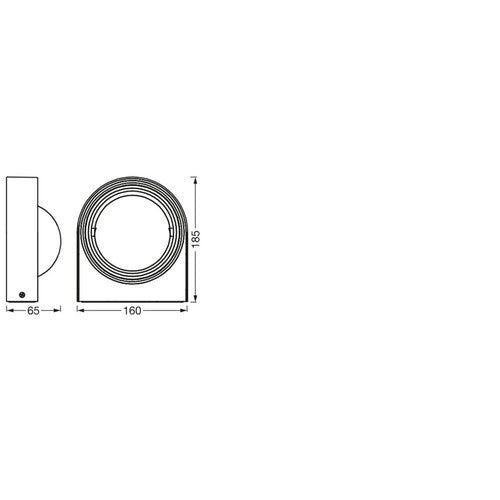 LEDVANCE SMART+ Outdoor WiFi-Wandleuchte 6,7W, 420lm, grau-Außenwandleuchten-LEDVANCE Shop LEDVANCE SMART+ Outdoor WiFi-Wandleuchte 6,7W, 420lm, grau-Außenwandleuchten-LEDVANCE Shop