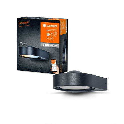 LEDVANCE SMART+ Outdoor WiFi-Wandleuchte 6,7W, 420lm, grau-Außenwandleuchten-LEDVANCE Shop LEDVANCE SMART+ Outdoor WiFi-Wandleuchte 6,7W, 420lm, grau-Außenwandleuchten-LEDVANCE Shop