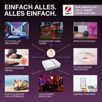 LEDVANCE Smart+ Lampe mit ZigBee Technologie, 9W, A60, matt, Lichtfarbe RGBW einstellbar, 806lm, Sockel B22D-Leuchtmittel-LEDVANCE Shop LEDVANCE Smart+ Lampe mit ZigBee Technologie, 9W, A60, matt, Lichtfarbe RGBW einstellbar, 806lm, Sockel B22D-Leuchtmittel-LEDVANCE Shop