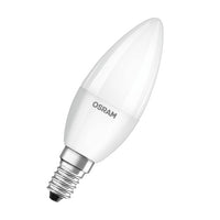 OSRAM LED Base LED Lampe Kerzenform matt (ex 40W) 5,5W / 4000K Kaltweiß E14 4er Pack-Leuchtmittel-LEDVANCE Shop OSRAM LED Base LED Lampe Kerzenform matt (ex 40W) 5,5W / 4000K Kaltweiß E14 4er Pack-Leuchtmittel-LEDVANCE Shop