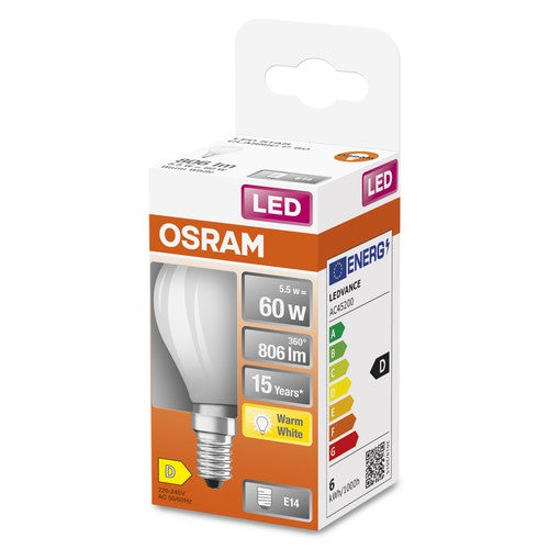 OSRAM LED Retrofit CLASSIC P 60 5.5 W/2700 K E14 , Warmweiß-Leuchtmittel-LEDVANCE Shop OSRAM LED Retrofit CLASSIC P 60 5.5 W/2700 K E14 , Warmweiß-Leuchtmittel-LEDVANCE Shop