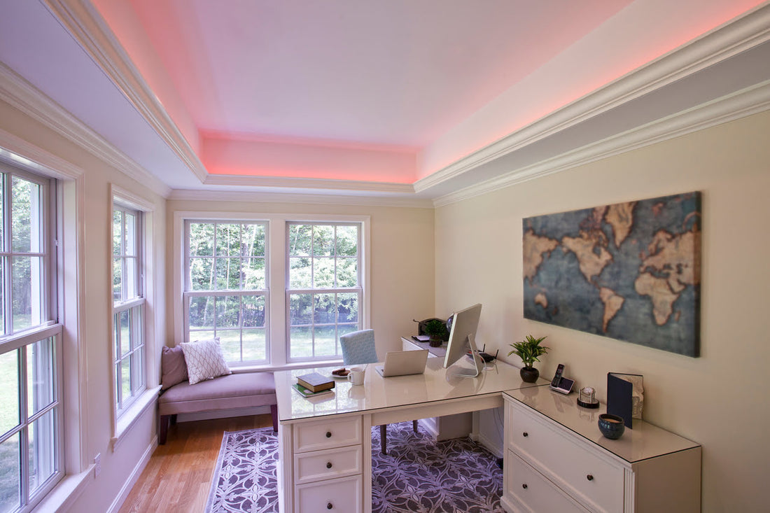 Wie man eine kleine Wohnung mit LED-Beleuchtung optisch vergrößert