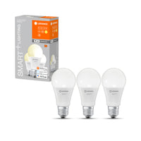 LEDVANCE Wifi SMART+ Classic LED Lampe dimmbar (ex 60W) 9W / 2700K Warmweiß E27 3er