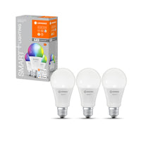 LEDVANCE Wifi SMART+ Classic LED Lampe RGBW mehrfarbig (ex 100W) 14W / 2700-6500K E27 3er
