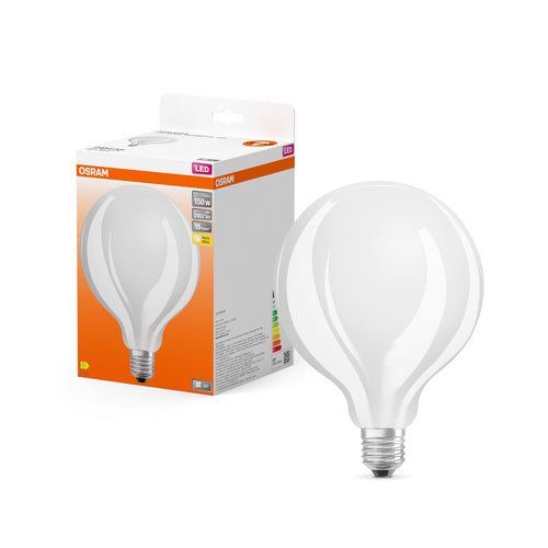 OSRAM LED Retrofit CLASSIC GLOBE125 Lampe matt (ex 150W) 17W / 2700K Warmweiß E27