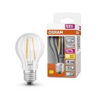 OSRAM Dimmbare LED-Lampe LED SUPERSTAR+ CL A FIL 60 dim 5,8W/927 E27 CRI90 BOX, E27