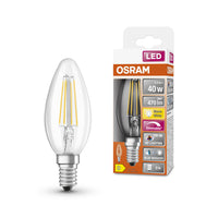 OSRAM Dimmbare LED-Lampe LED SUPERSTAR+ CL B FIL 40 dim 3,4W/927 E14 CRI90 BOX