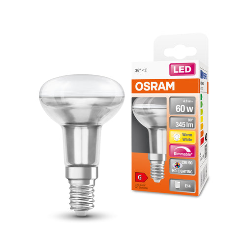 OSRAM Dimmbare LED Reflektor-Lampe LED SUPERSTAR + spot R50 GL 60 DIM  4,8W/927 E14 CRI90 BOX