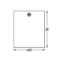 LEDVANCE Spot Surface Square Deckenaufbauspot 80x80mm,, weiß, GU10