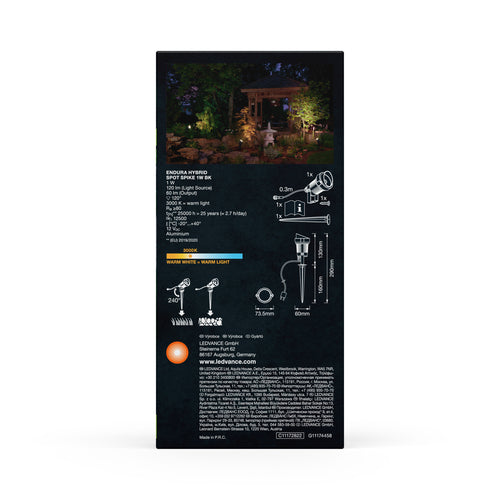 LEDVANCE ENDURA HYBRID SOLAR SPOT SPIKE Gartenspot, 1W, 60lm-Strahler & Flutlichter-LEDVANCE Shop
