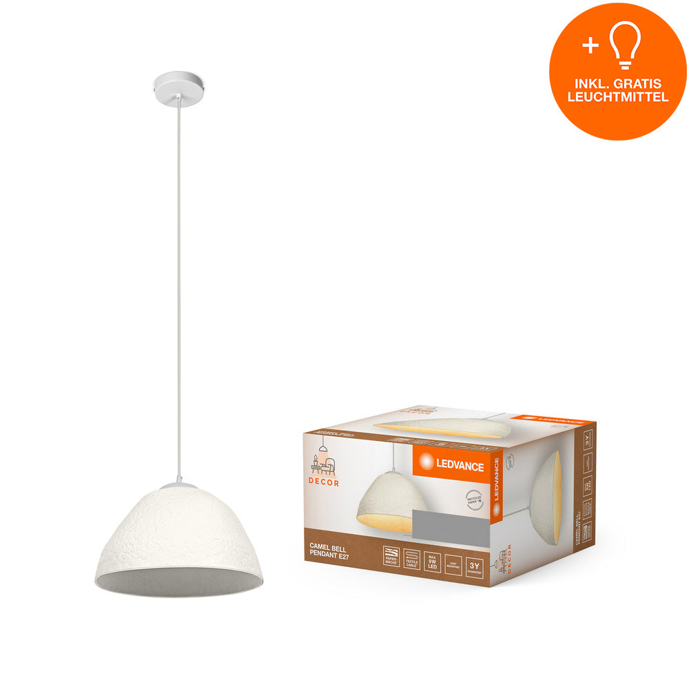 LEDVANCE DECOR Pendelleuchte Decor Camel Bell weiß, E27, 375 mm, inkl. Leuchtmittel-LEDVANCE Shop