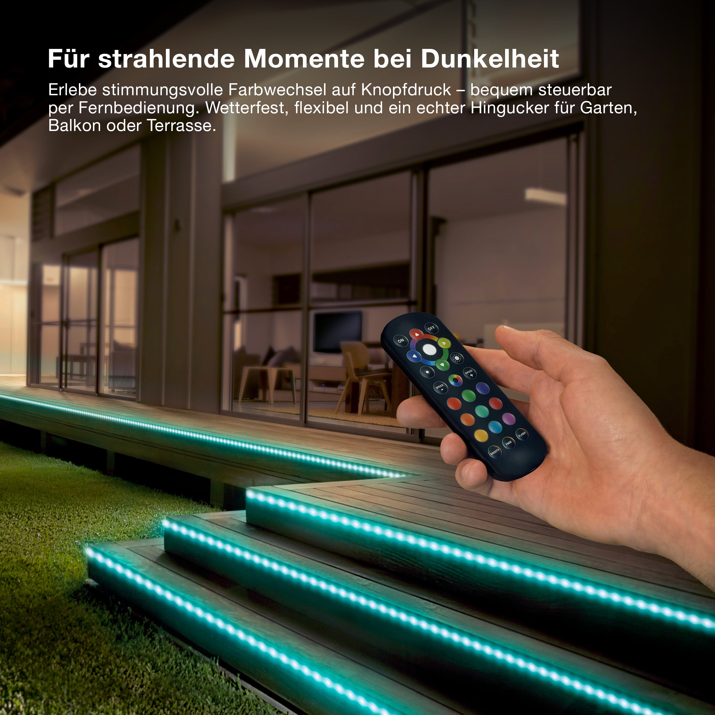OSRAM OUTDOOR FLEX LED Streifen RGB 20M IP65 Fernbedienung
