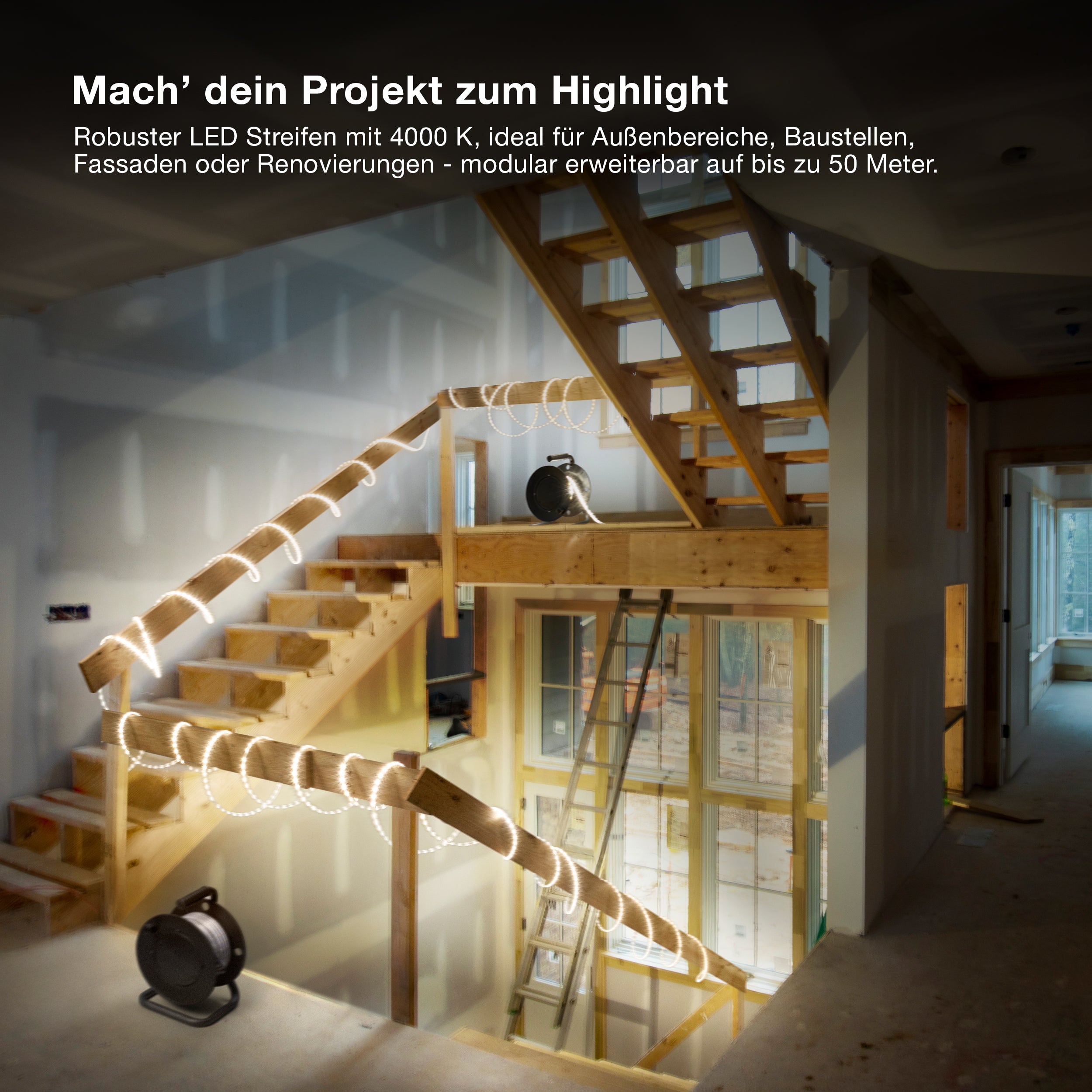 OSRAM OUTDOOR FLEX LED Streifen IP65 Kaltweiß 4000K 20M IP65