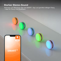 OSRAM Bluetooth SMART+ Macaron Lautsprecher mit Bewegungssteuerung, LED-Licht RGB, Orange