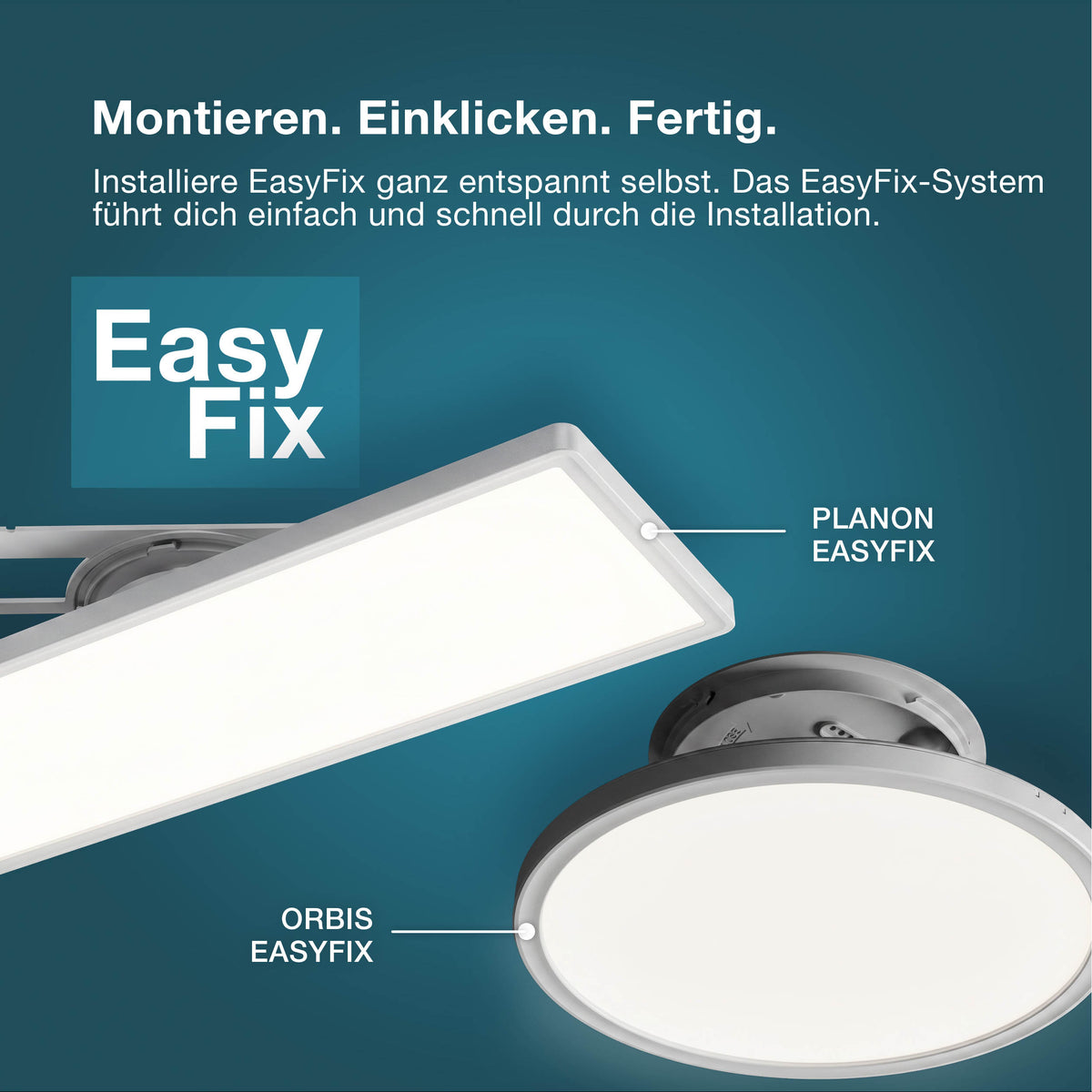 OSRAM Matter SMART+ PLANON SLIM EASYFIX LED Panel Backlight Deckenleuchte 98X20cm RGBTW DIM IP54, schwarz