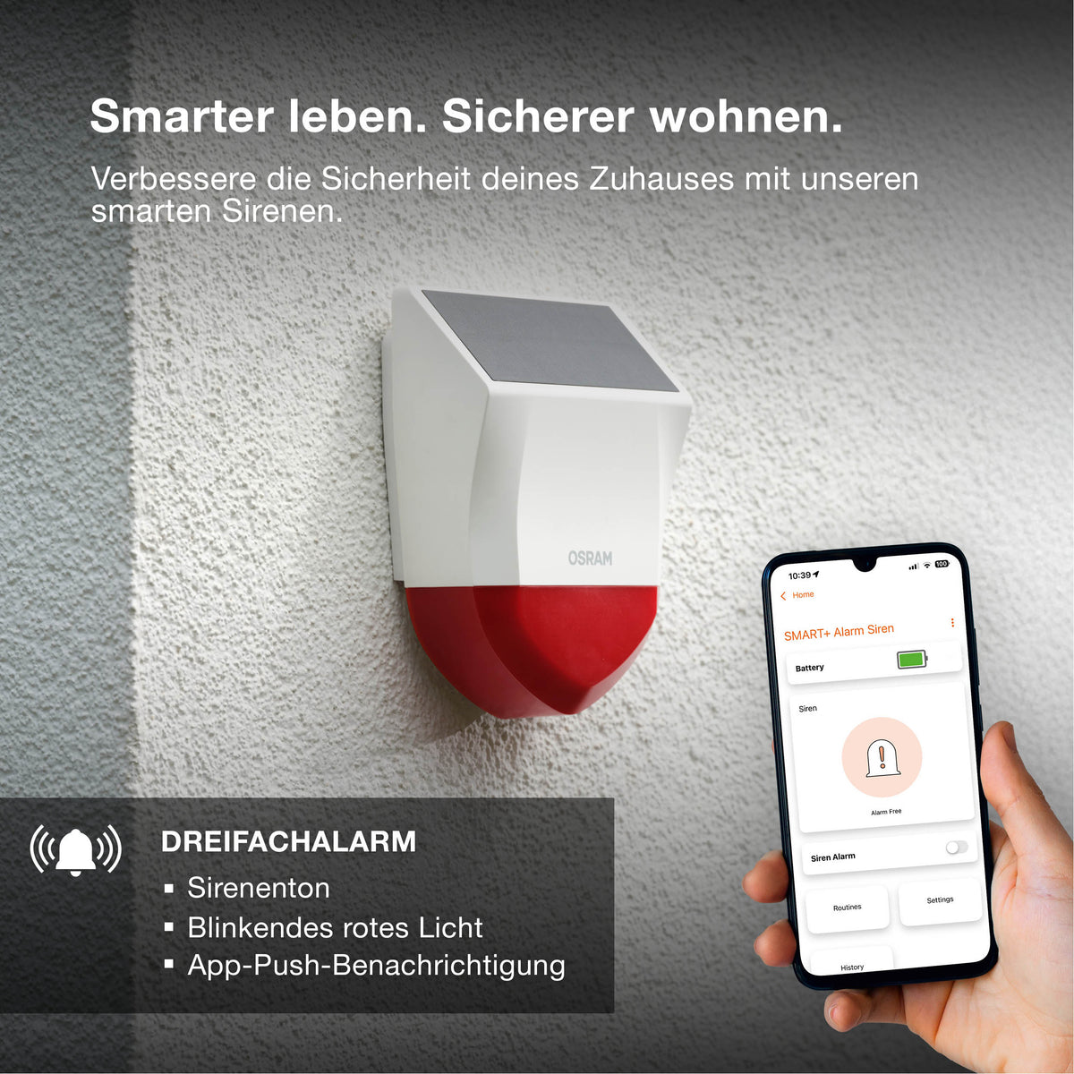 OSRAM SMART+ Außensirene mit WiFi-Technologie